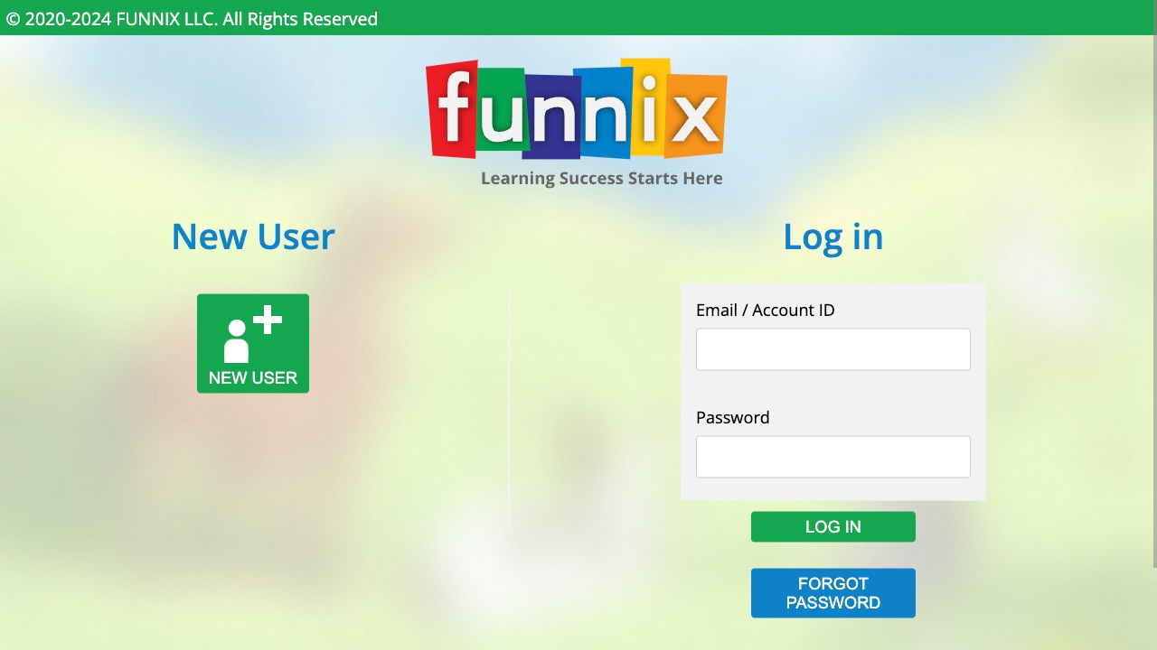 Funnix: Login Screen